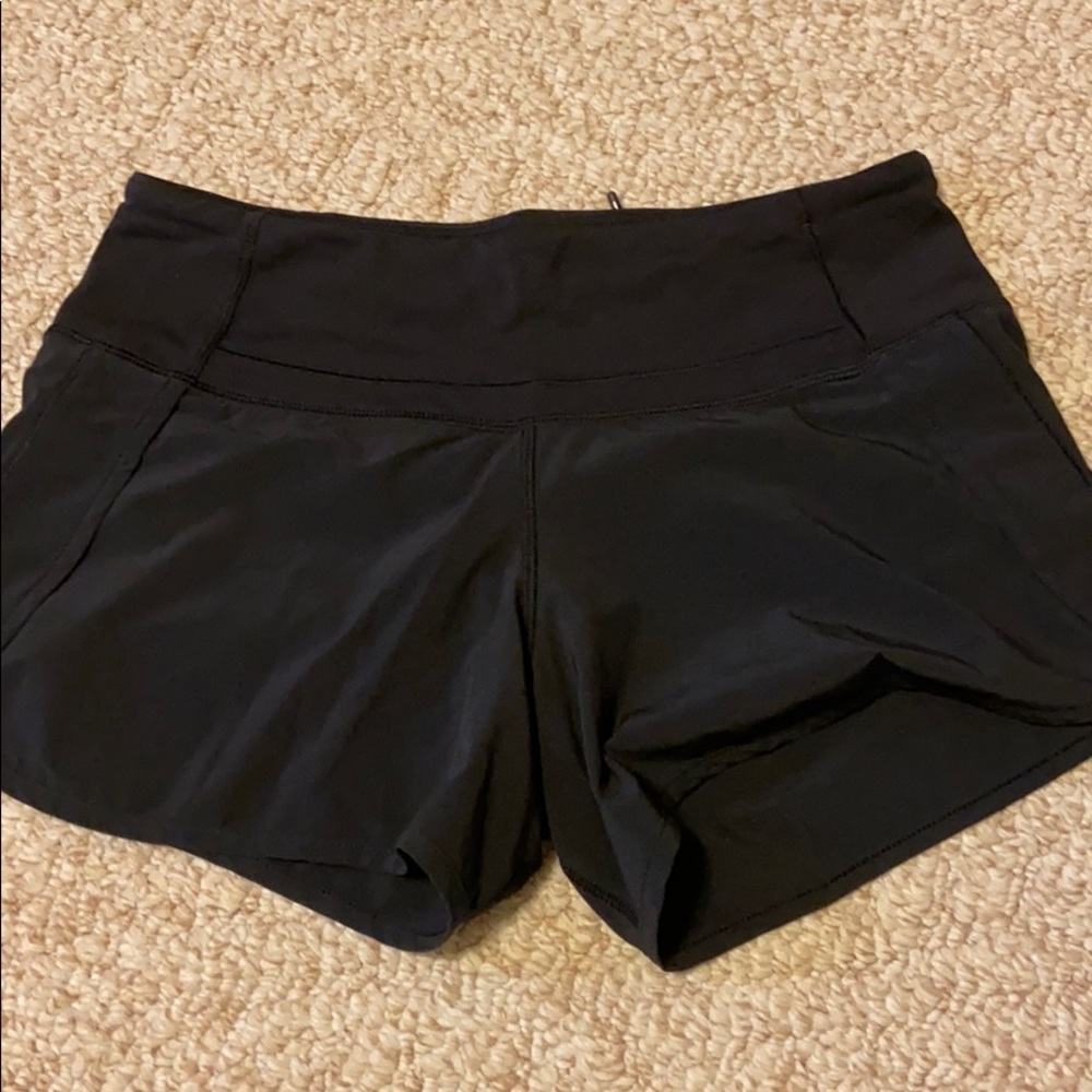 Black lulu lemon shorts
